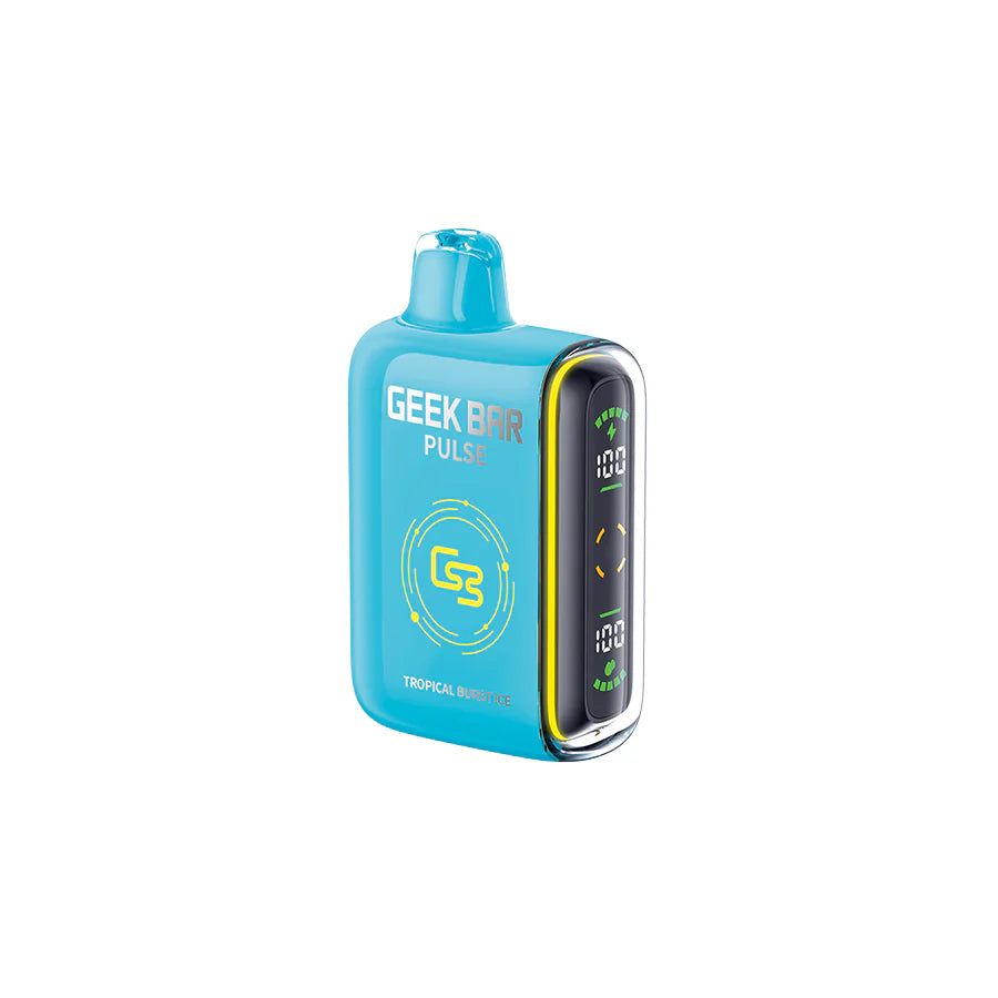 Tropical Burst Ice - Geek Bar Pulse 16mL Rechargeable Disposable Vape   Clear Sky Vapes Inc.