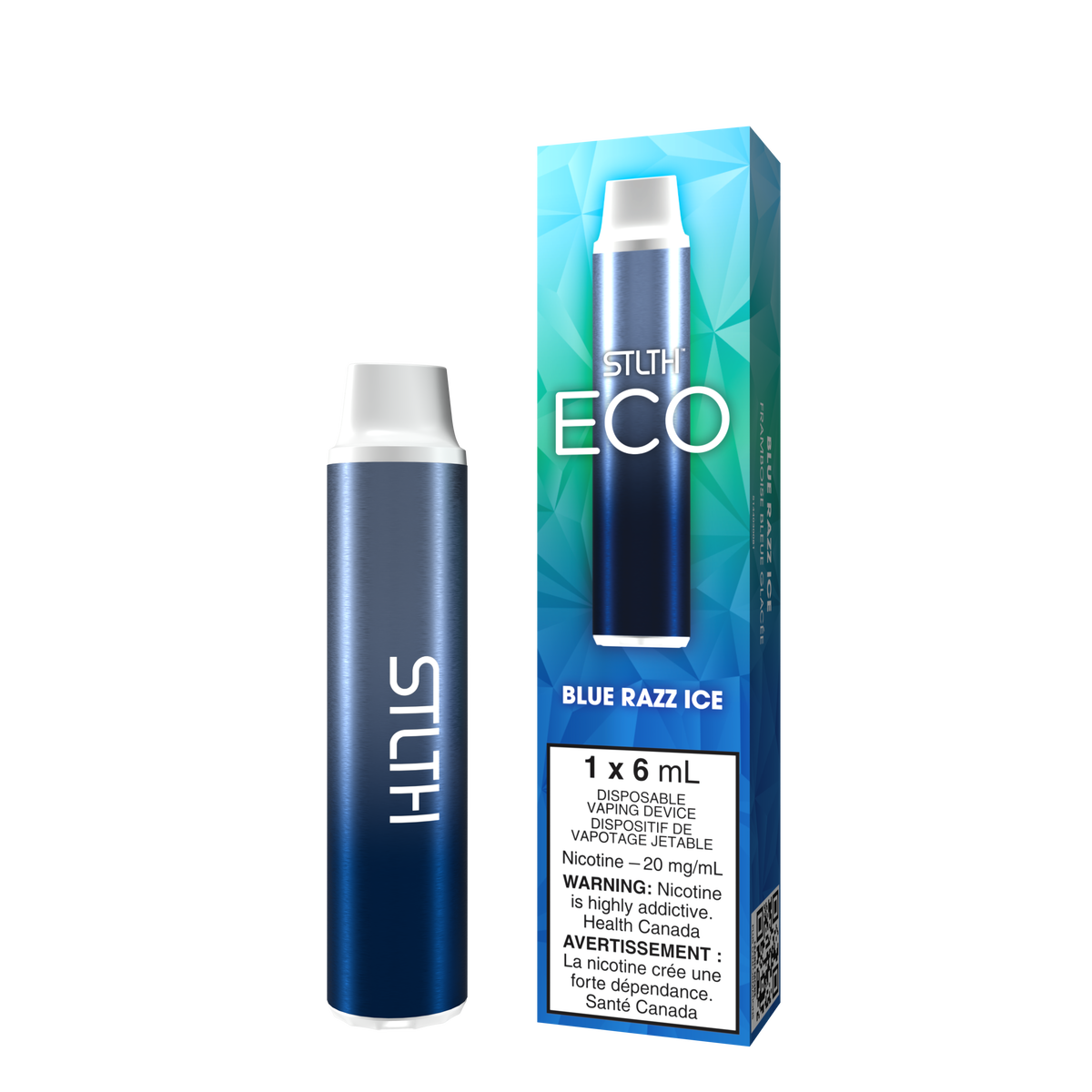 EGDE VLW AIR SINGLET L-XL Blue シースルー 極薄 Blue Razz Ice - STLTH Eco 6mL Disposable Vape [Ontario Stamp