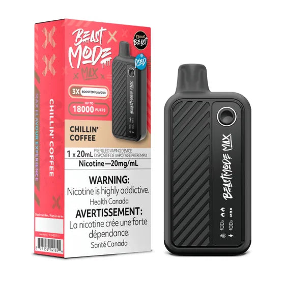 Chillin' Coffee Iced - Flavour Beast Beast Mode Max 18k Rechargeable D Clear Sky Vapes Inc. Chillin' Coffee Iced - Flavour Beast Beast Mode Max 18k Rechargeable D Clear Sky Vapes Inc.