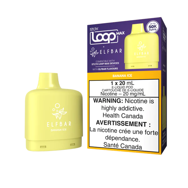 Banana Ice - STLTH Loop MAX ELFBAR Pod 20mL [Ontario Stamp]