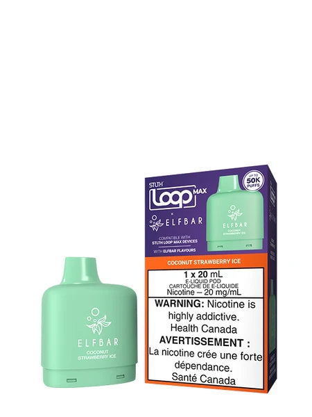 Coconut Strawberry Ice - STLTH Loop MAX ELFBAR Pod 20mL [Ontario Stamp]