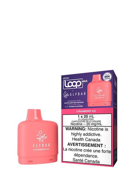Strawberry Ice - STLTH Loop MAX ELFBAR Pod 20mL [Ontario Stamp]