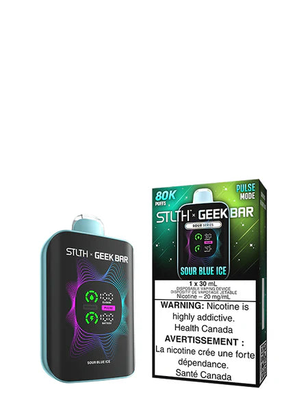 Sour Blue Ice - STLTH X GEEK BAR 30mL Rechargeable Disposable Vape [Ontario Stamp]