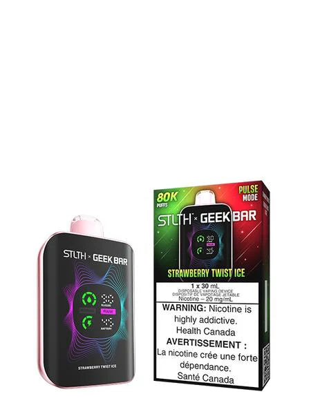 Strawberry Twist Ice - STLTH X GEEK BAR 30mL Rechargeable Disposable Vape [Ontario Stamp]