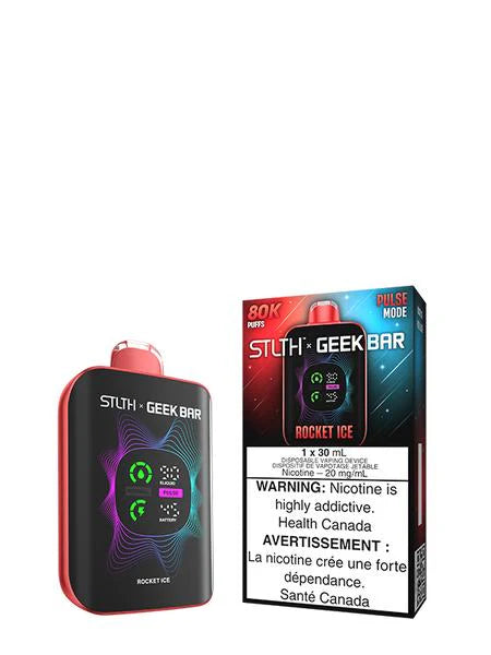 Rocket Ice - STLTH X GEEK BAR 30mL Rechargeable Disposable Vape [Ontario Stamp]