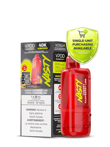 Cherry Raspberry Lime - Versa X by Nasty Pod 20mL [Ontario Stamp]