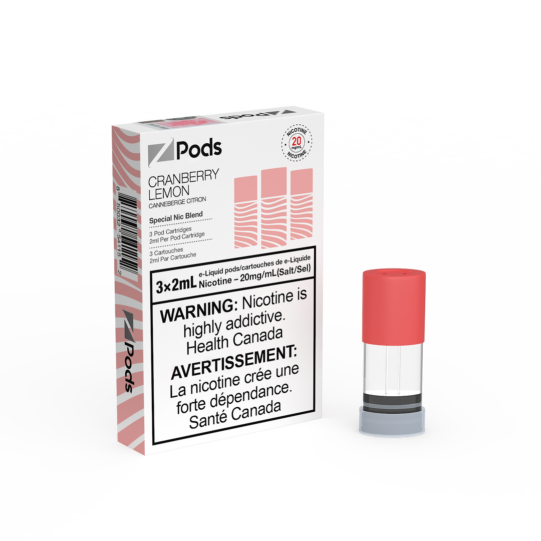 Cranberry Lemon Ice Zpods S-Pod (STLTH) 3-pack [Ontario Stamp]