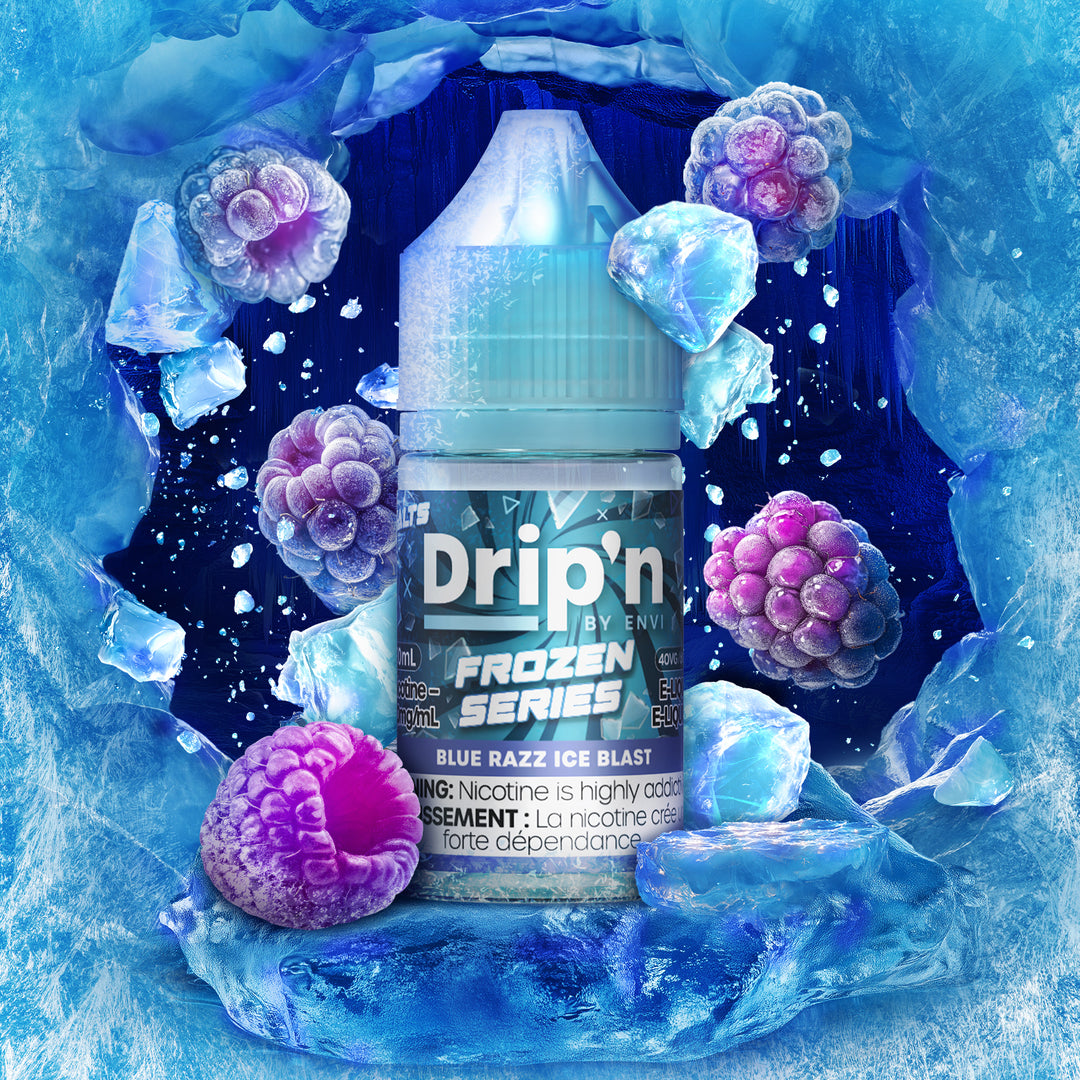 Blue Razz Ice Blast Salt - by Drip'n Salts [Ontario Stamp]