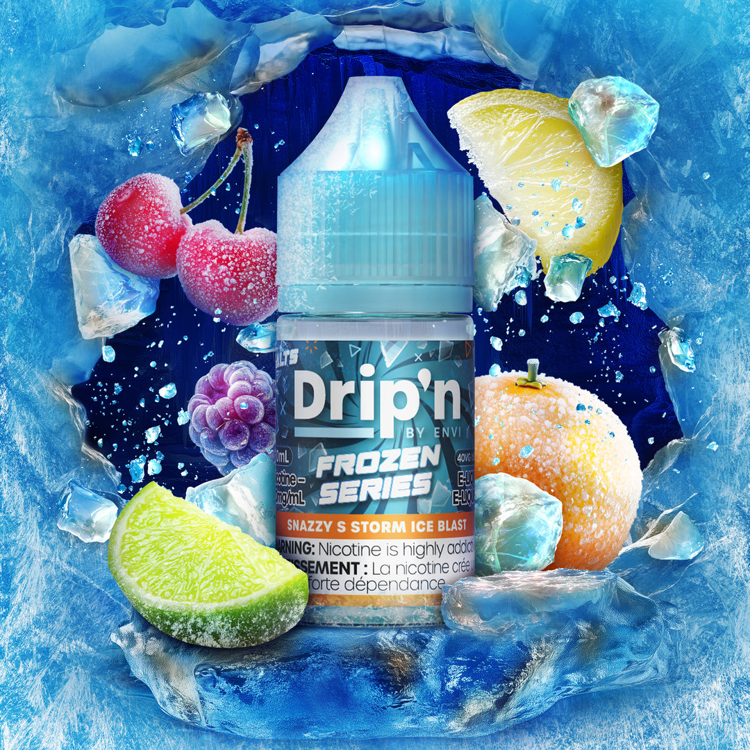 Snazzy S Storm Ice Blast Salt - by Drip'n Salts [Ontario Stamp]