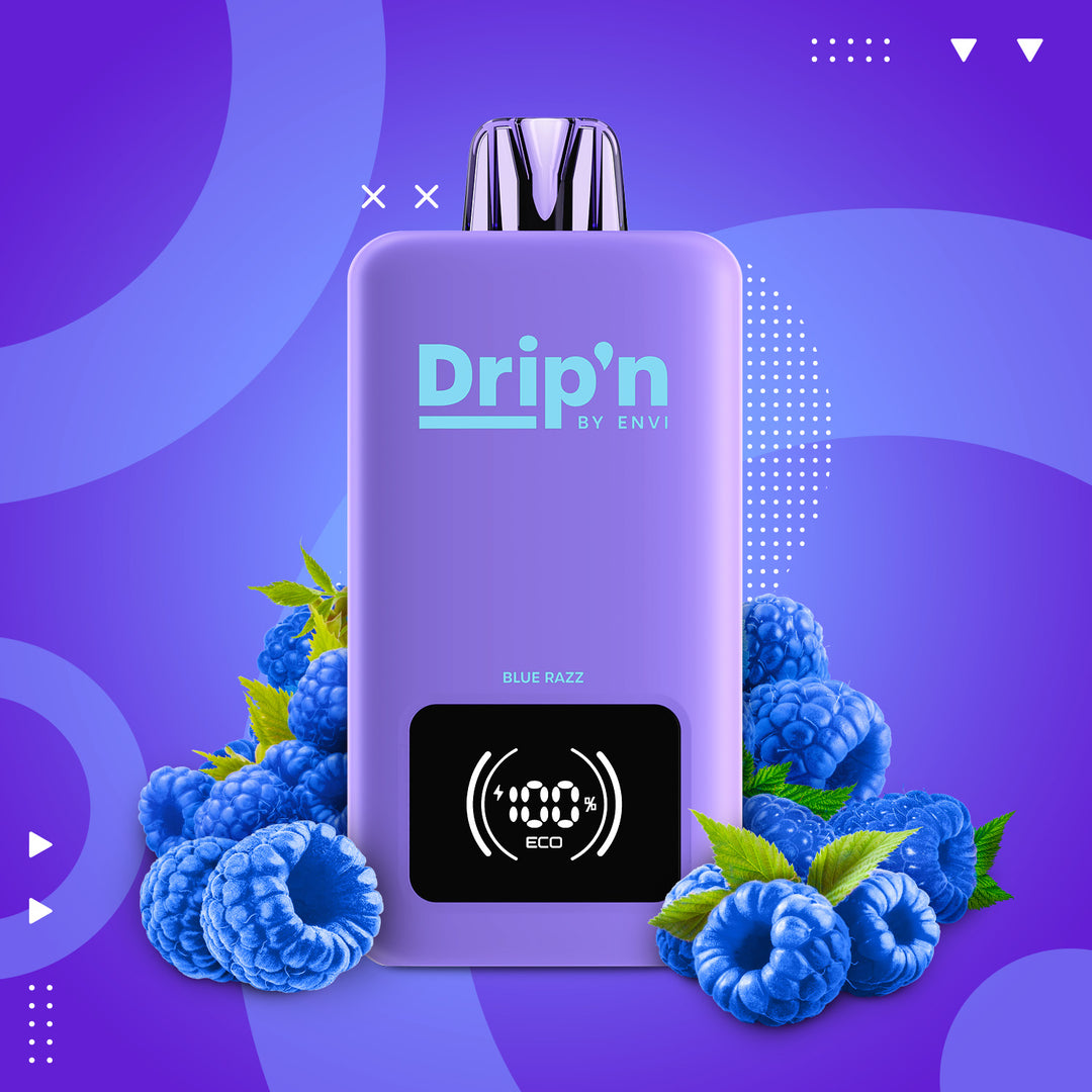 Blue Razz - Drip'n by ENVI 26mL Disposable Vape [Ontario Stamp]