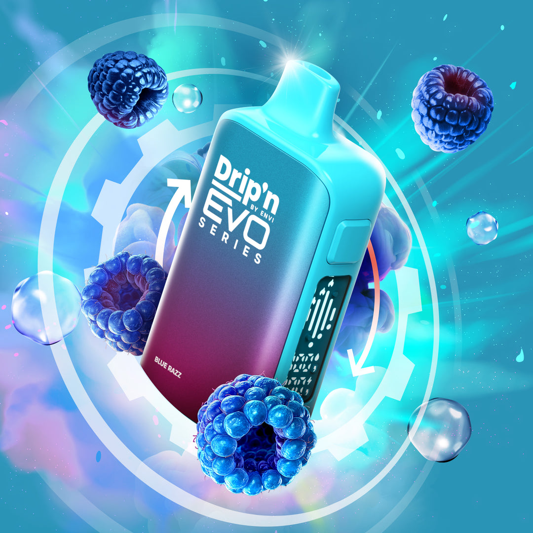 Blue Razz - Drip'n EVO 63K [Ontario Stamp]