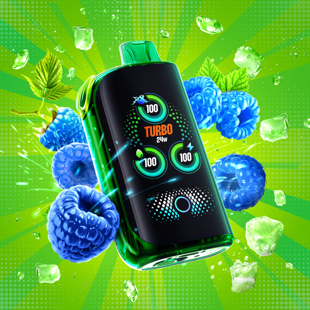 Sour Blue Razz Ice - Drip'n Fasta by Envi 30k Rechargeable Disposable Vape [Ontario Stamp]