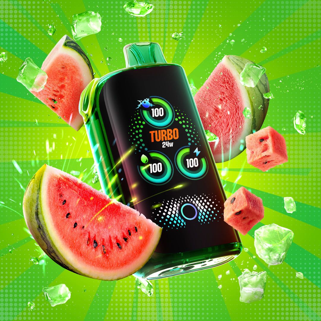 Sour Watermelon Ice - Drip'n Fasta by Envi 30k Rechargeable Disposable Vape [Ontario Stamp]
