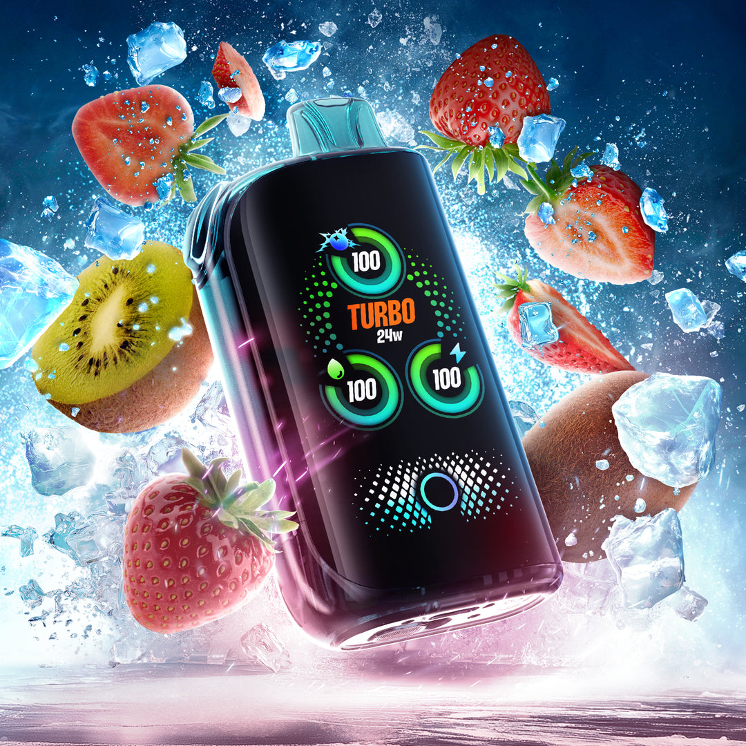Strawberry Kiwi Ice - Drip'n Fasta by Envi 30k Rechargeable Disposable Vape [Ontario Stamp]