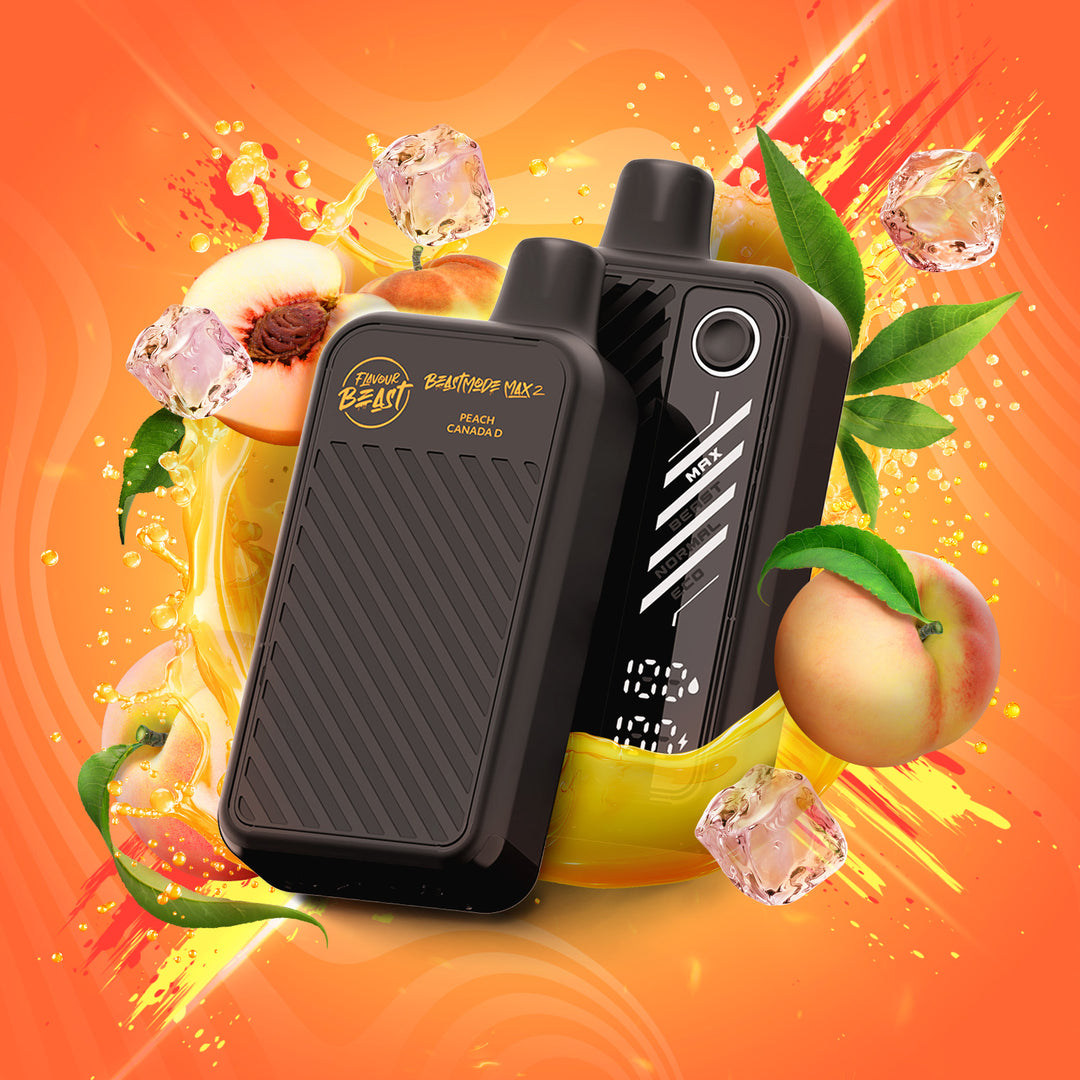 Peach Canada D - Flavour Beast Beast Mode Max 2 Rechargeable Disposable Vape [Ontario Stamp]