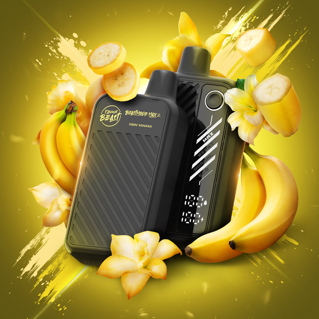 Vibin' Vanana - Flavour Beast Beast Mode Max 2 Rechargeable Disposable Vape [Ontario Stamp]