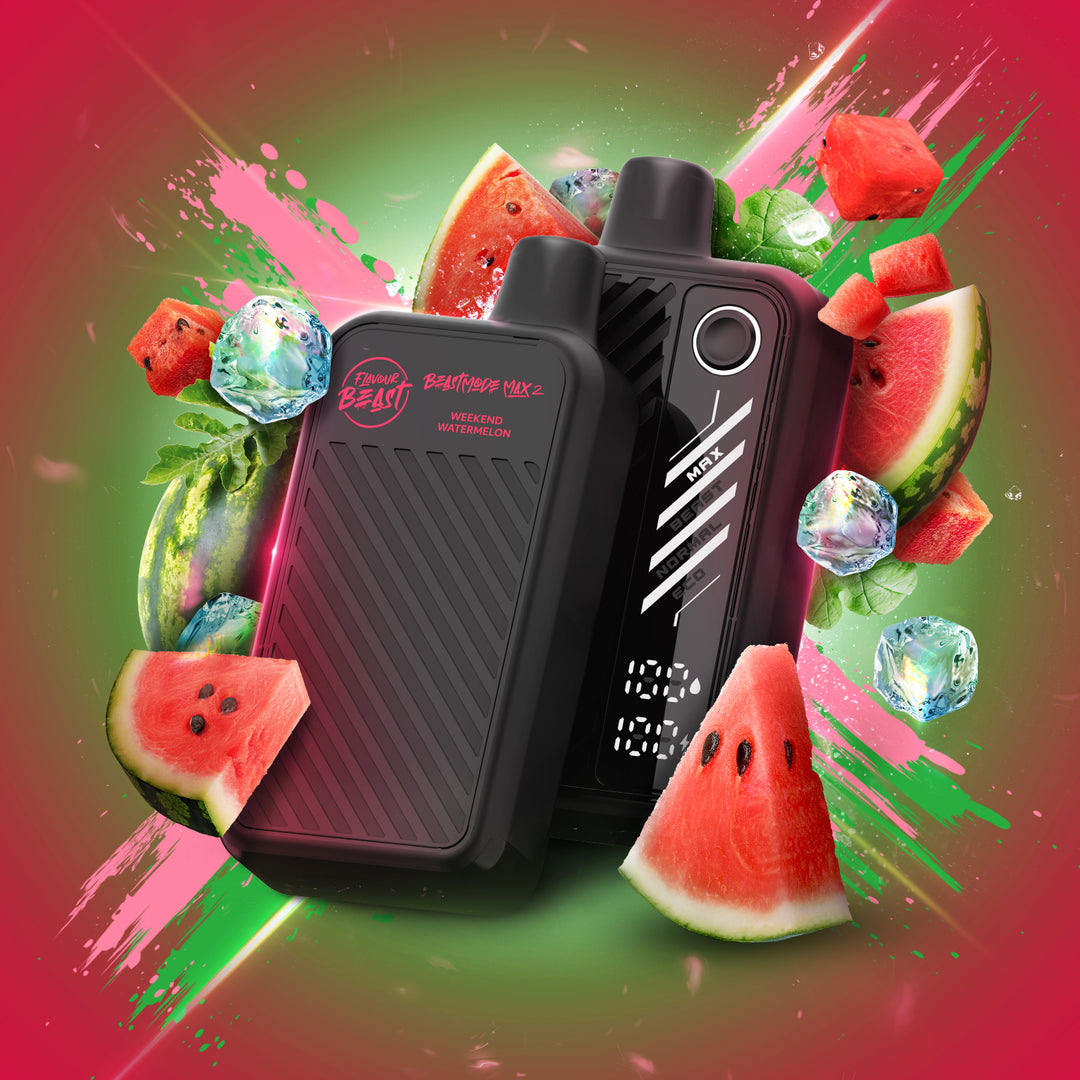Weekend Watermelon - Flavour Beast Beast Mode Max 2 Rechargeable Dispo – Clear Sky Vapes Inc.