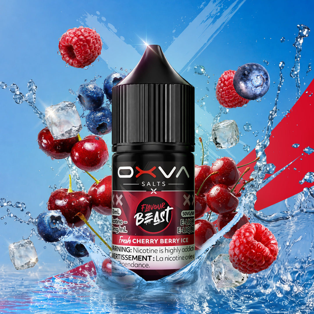 Fresh Cherry Berry Ice Salt - by Flavour Beast x OXVA Salts [Ontario Stamp]