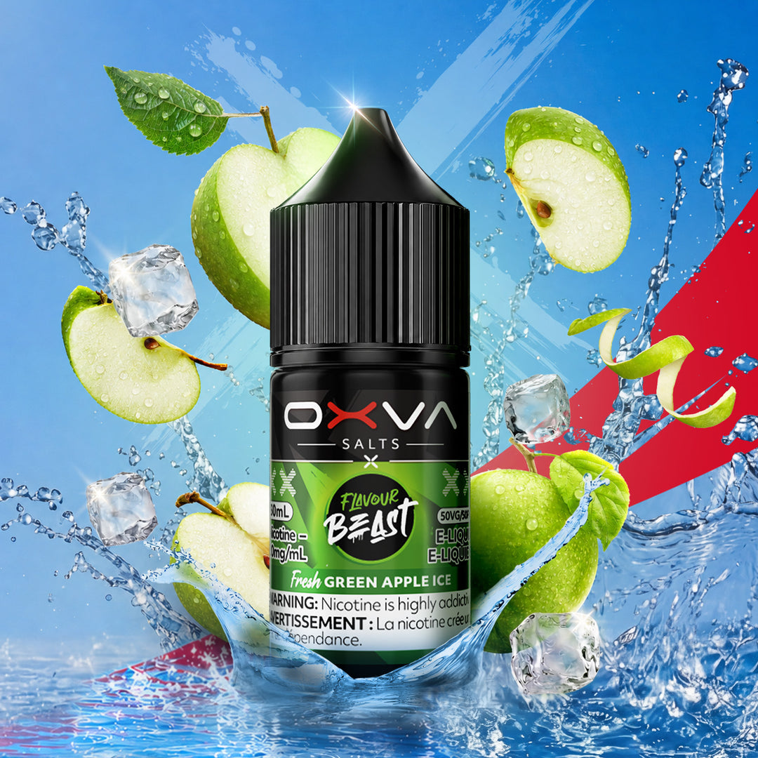 Fresh Green Apple Ice Salt - by Flavour Beast x OXVA Salts [Ontario Stamp]