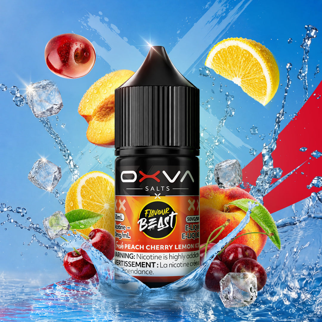 Fresh Peach Cherry Lemon Ice Salt - by Flavour Beast x OXVA Salts [Ontario Stamp]