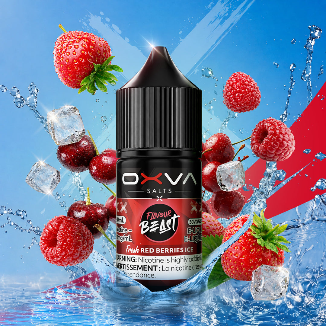Fresh Red Berries Ice Salt - by Flavour Beast x OXVA Salts [Ontario Stamp]