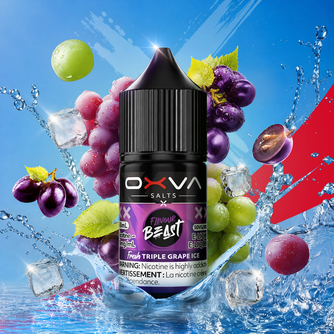 Fresh Triple Grape Ice Salt - by Flavour Beast x OXVA Salts [Ontario Stamp]