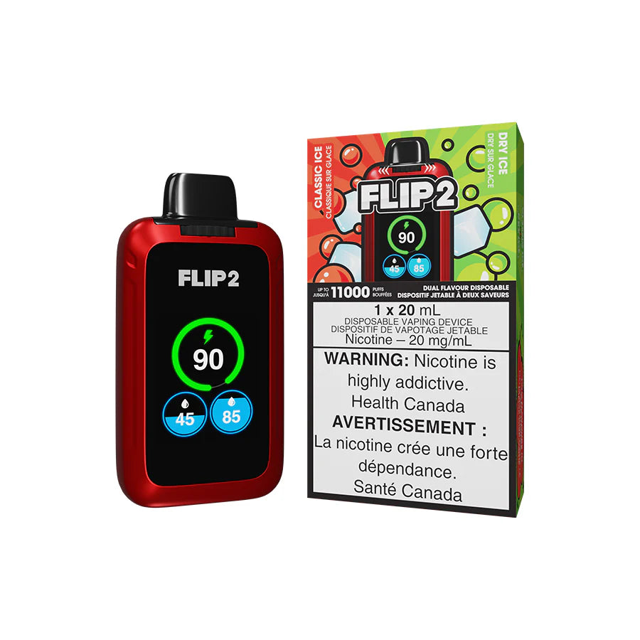 Classic Ice & Dry Ice - Flip 2 20mL Rechargeable Disposable Vape [Ontario Stamp]