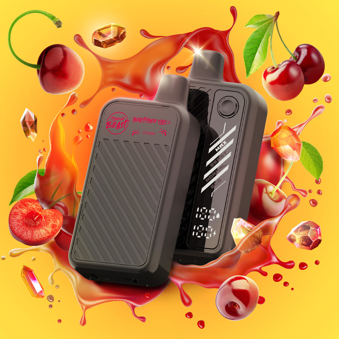Gushin Cherry - Flavour Beast Beast Mode Max 2 Rechargeable Disposable Vape [Ontario Stamp]