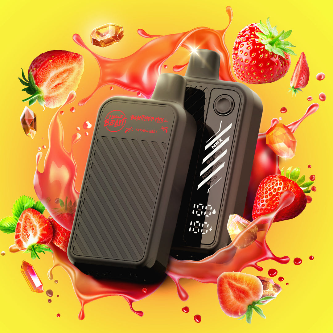 Gushin Strawberry - Flavour Beast Beast Mode Max 2 Rechargeable Disposable Vape [Ontario Stamp]