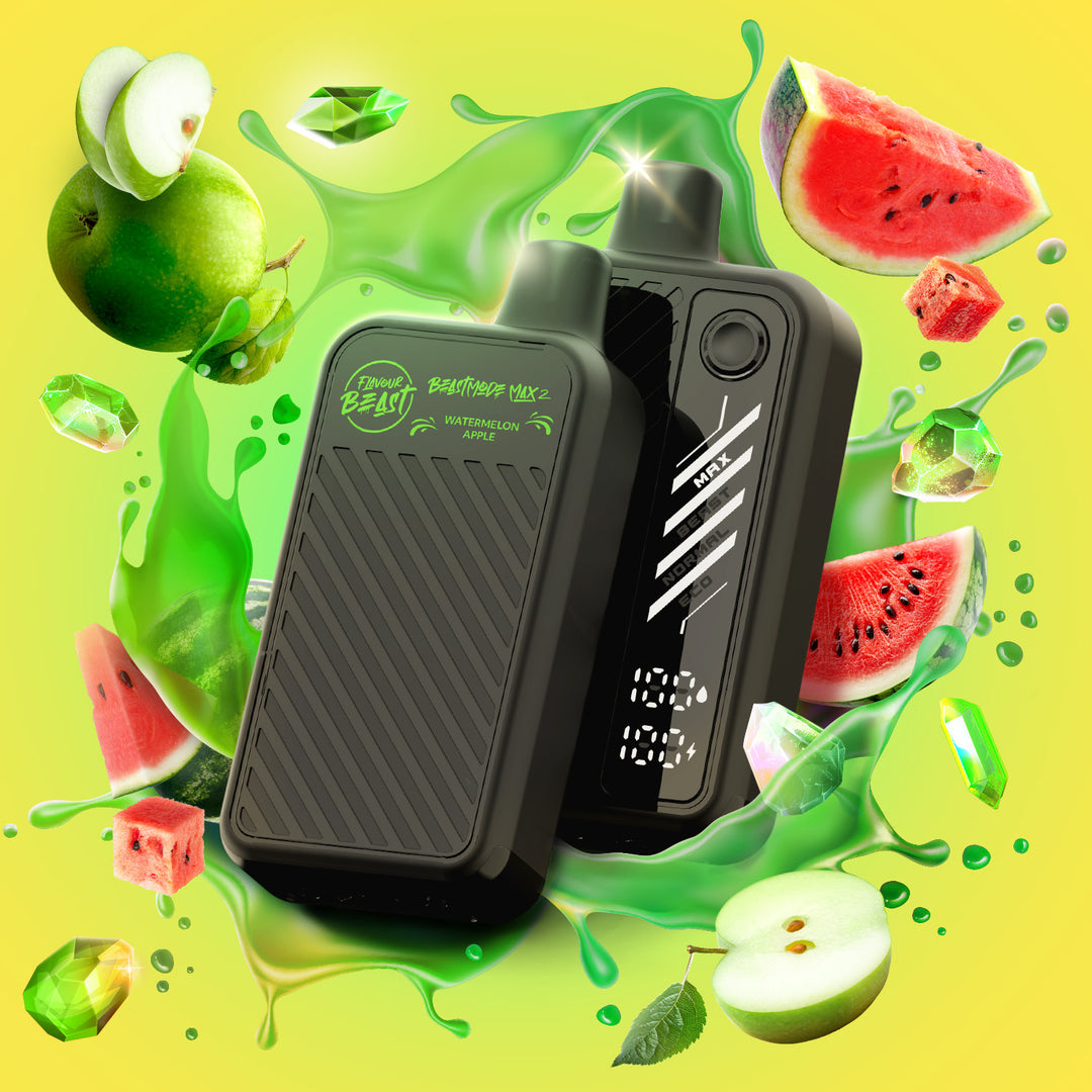 Gushin Watermelon Apple - Flavour Beast Beast Mode Max 2 Rechargeable Clear Sky Vapes Inc. Gushin Watermelon Apple - Flavour Beast Beast Mode Max 2 Rechargeable Clear Sky Vapes Inc.
