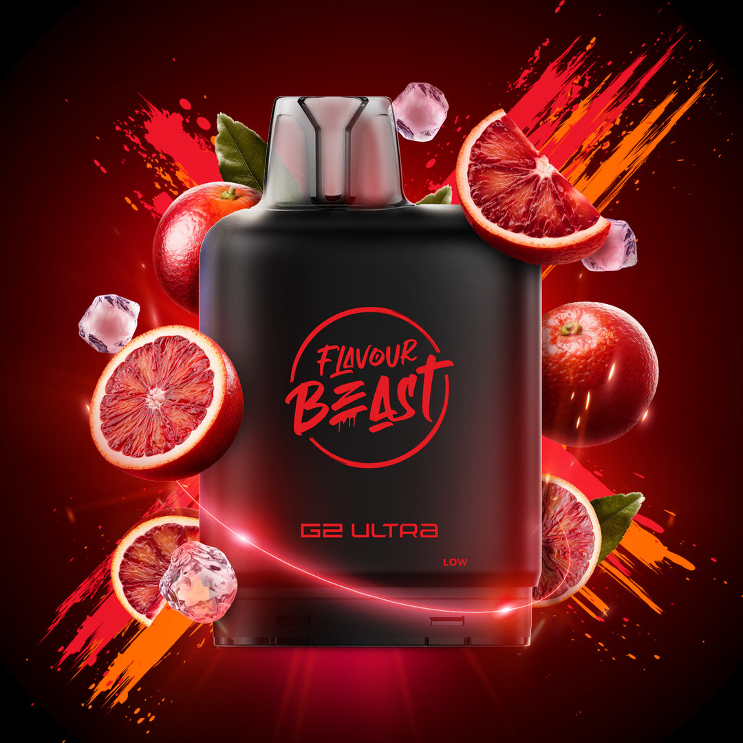 Bangin' Blood Orange - Flavour Beast Level X G2 Ultra 20mL Pod [Ontario Stamp]