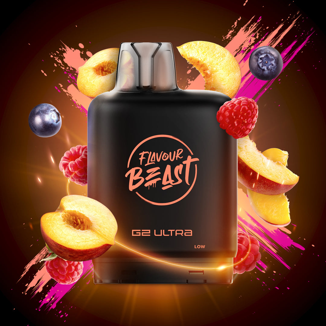 Packin' Peach Berry - Flavour Beast Level X G2 Ultra 20mL Pod [Ontario Stamp]