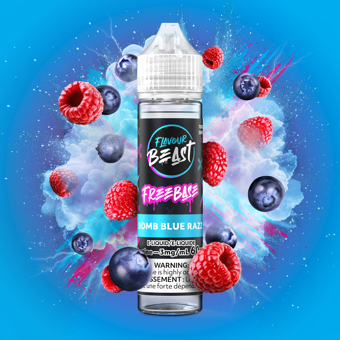 Bomb Blue Razz - Flavour Beast Freebase [Ontario Stamp]
