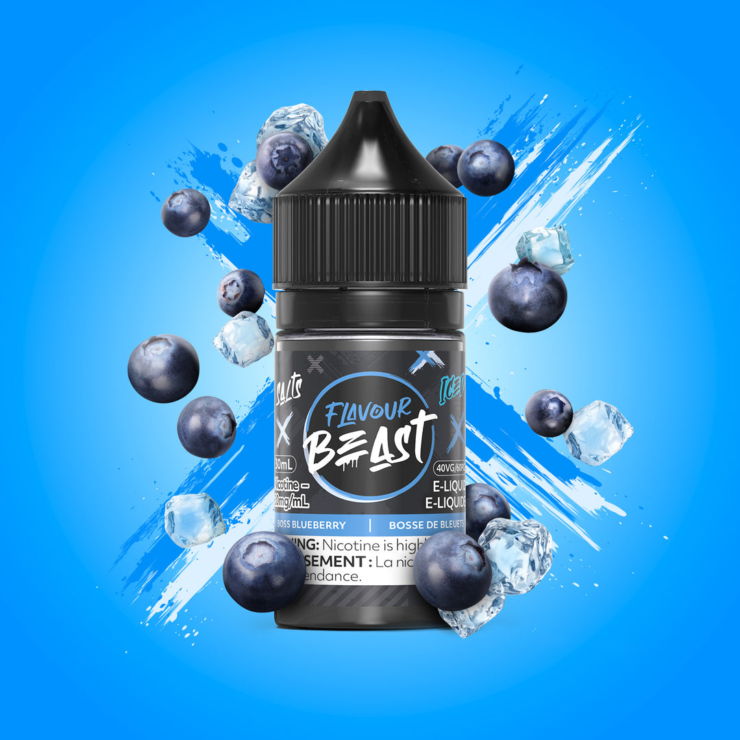 Boss Blueberry Iced Salt - by Flavour Beast Salts [Ontario Stamp]