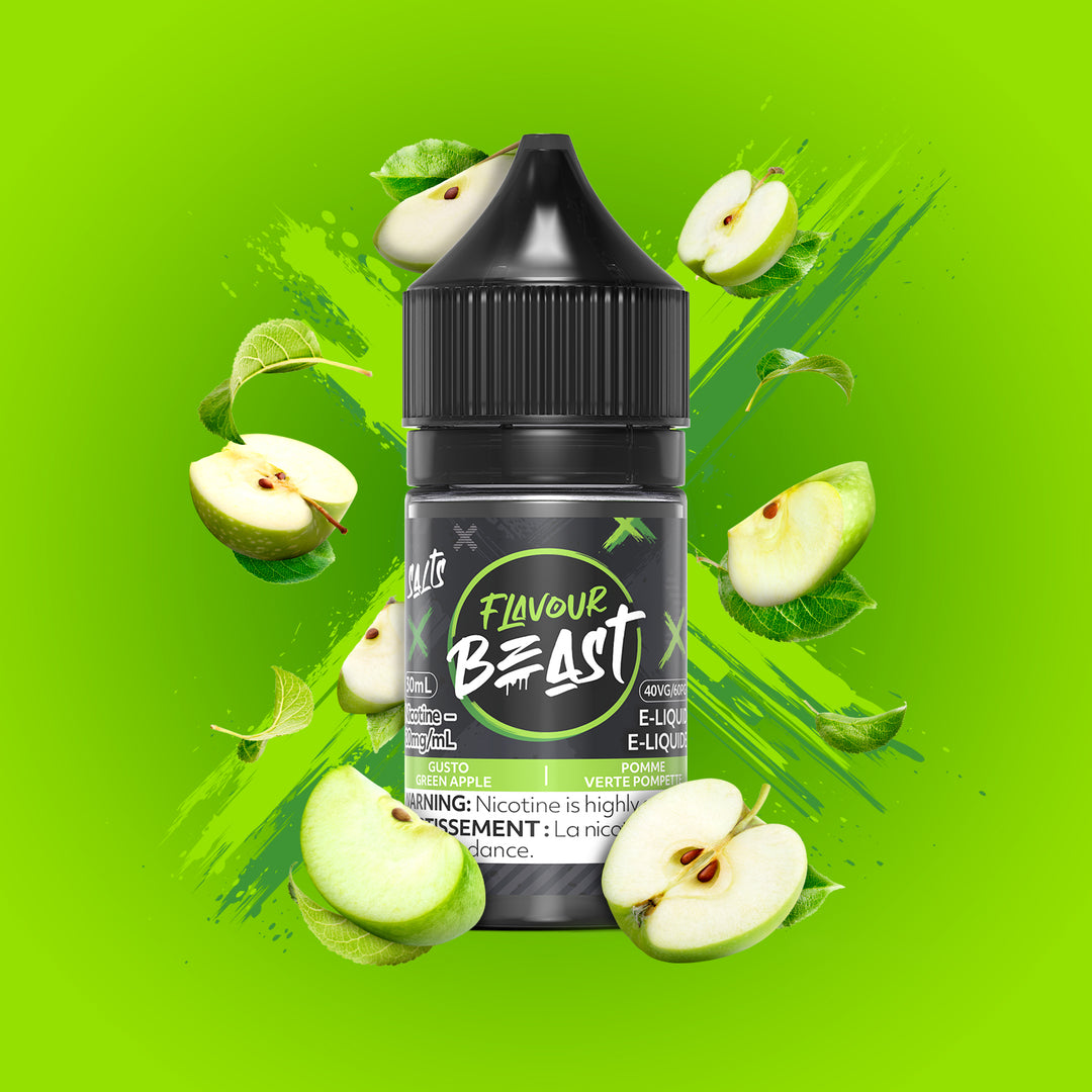Gusto Green Apple Salt - by Flavour Beast Salts [Ontario Stamp]