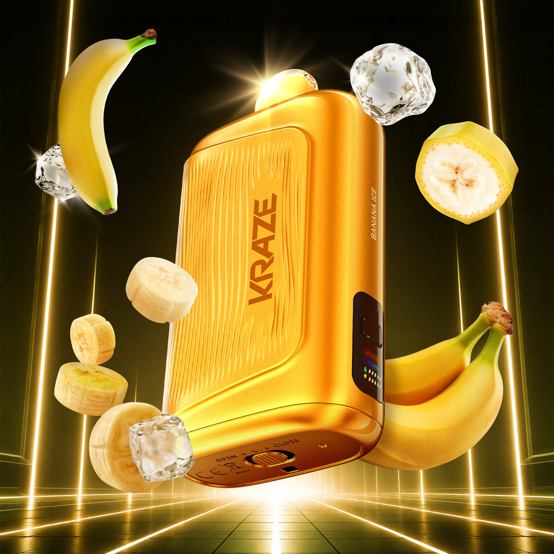 Banana Ice - Kraze Giga Rechargeable Disposable 40mL [Ontario Stamp]