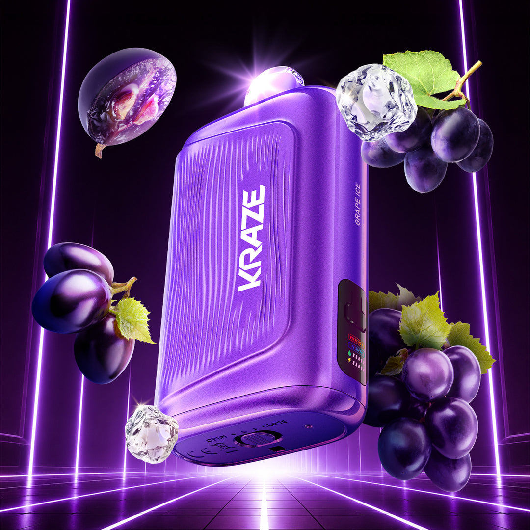 Grape Ice - Kraze Giga Rechargeable Disposable 40mL [Ontario Stamp]