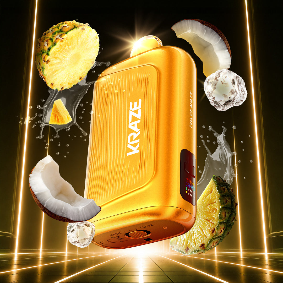 Pina Colada Ice - Kraze Giga Rechargeable Disposable 40mL [Ontario Stamp]