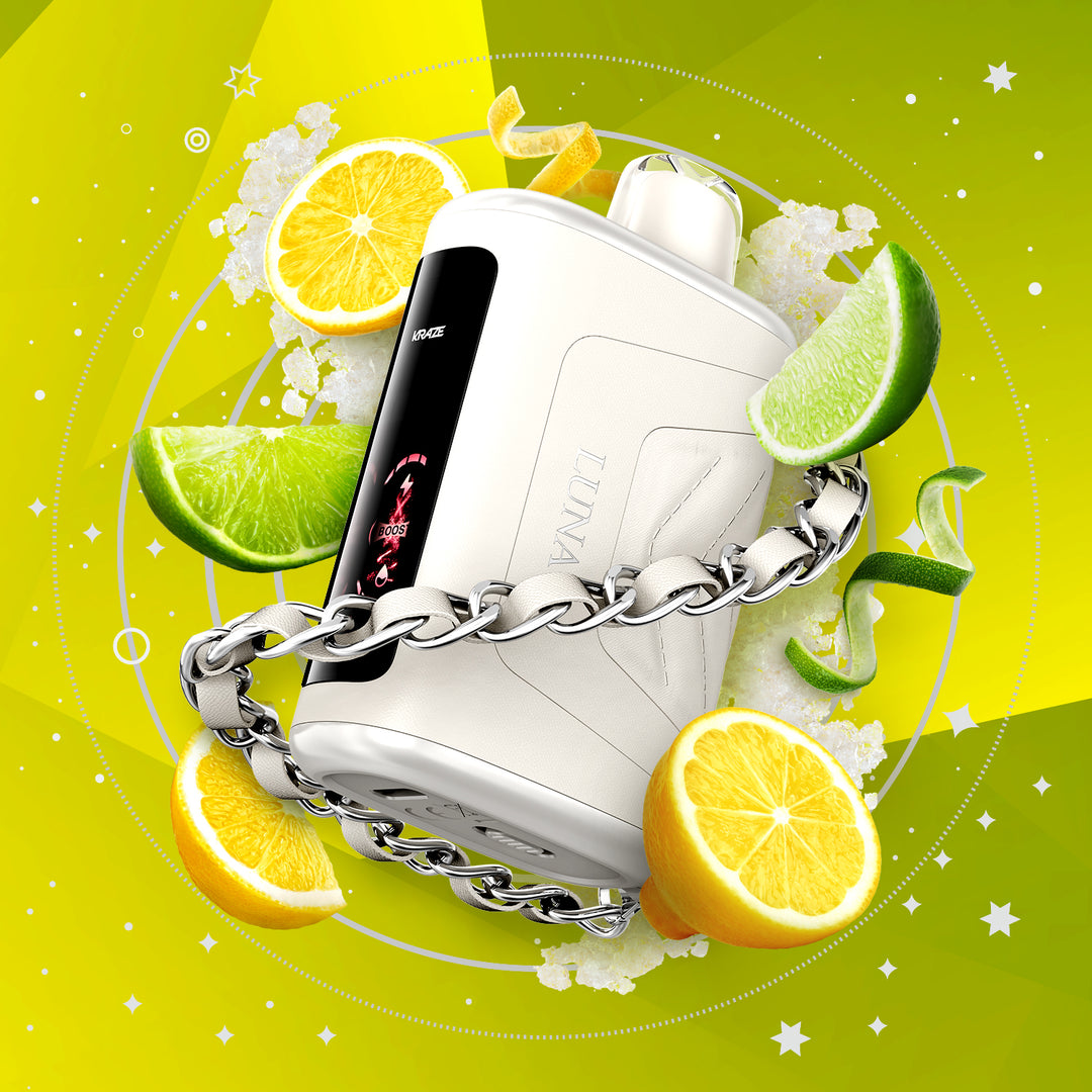 Lemon Lime Bae Ice - Kraze Luna 42k Puff Disposable Vape [Ontario Stam Clear Sky Vapes Inc. Lemon Lime Bae Ice - Kraze Luna 42k Puff Disposable Vape [Ontario Stam Clear Sky Vapes Inc.