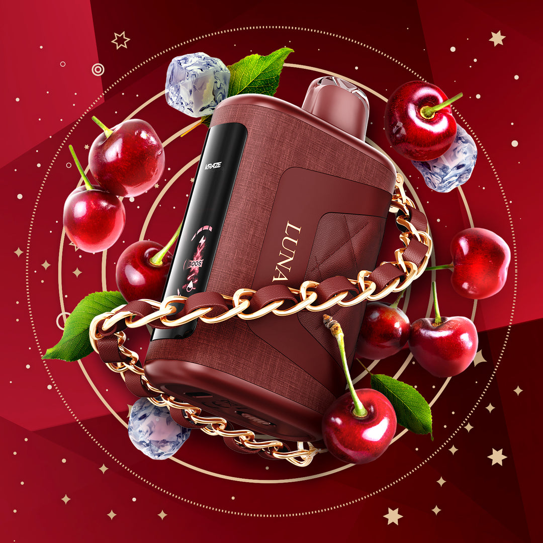 Scarlet Cherry G Ice - Kraze Luna 42k Puff Disposable Vape [Ontario Stamp]