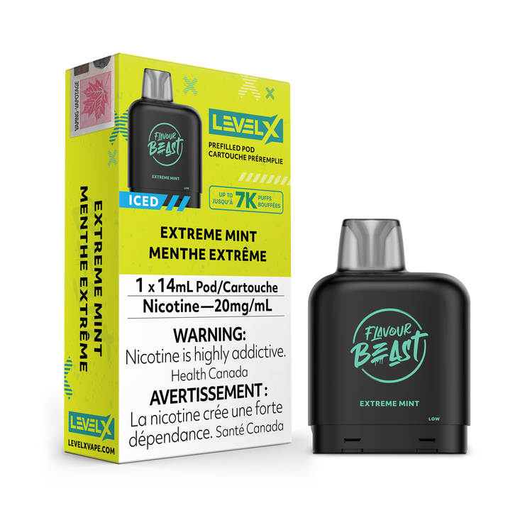 Extreme Mint Iced - Flavour Beast Level X Pod 14mL