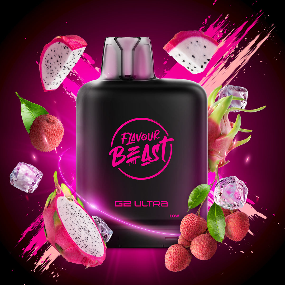 Dreamy Dragonfruit Lychee Iced - Flavour Beast Level X G2 Ultra 20mL Pod [Ontario Stamp]