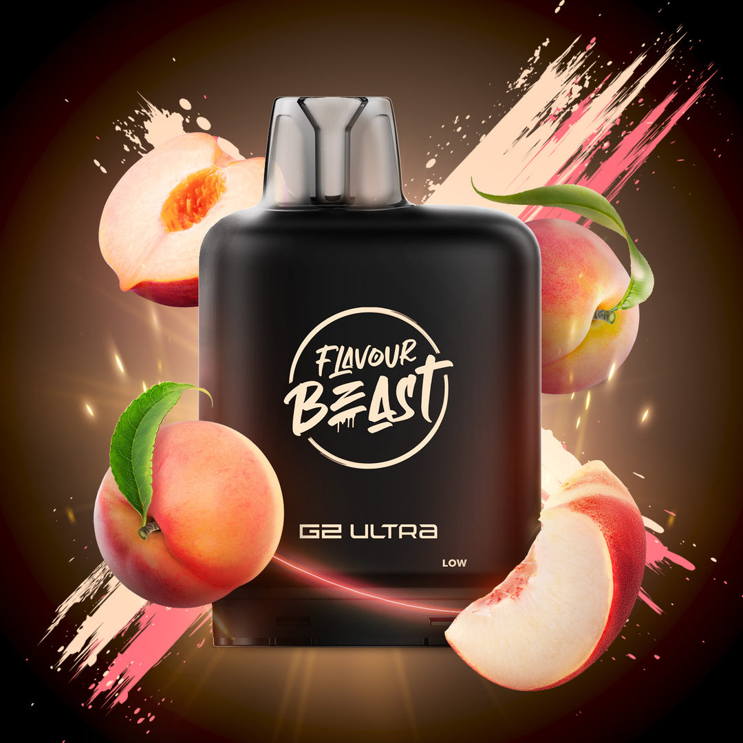 Wicked White Peach - Flavour Beast Level X G2 Ultra 20mL Pod [Ontario Stamp]