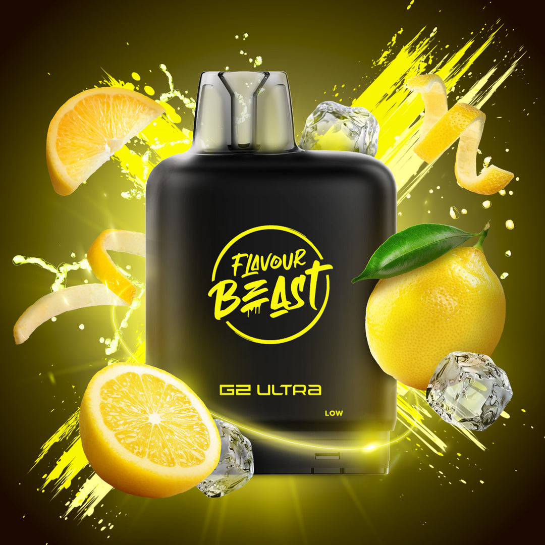 Super S. Lemon Iced  - Flavour Beast Level X G2 Ultra 20mL Pod [Ontario Stamp]