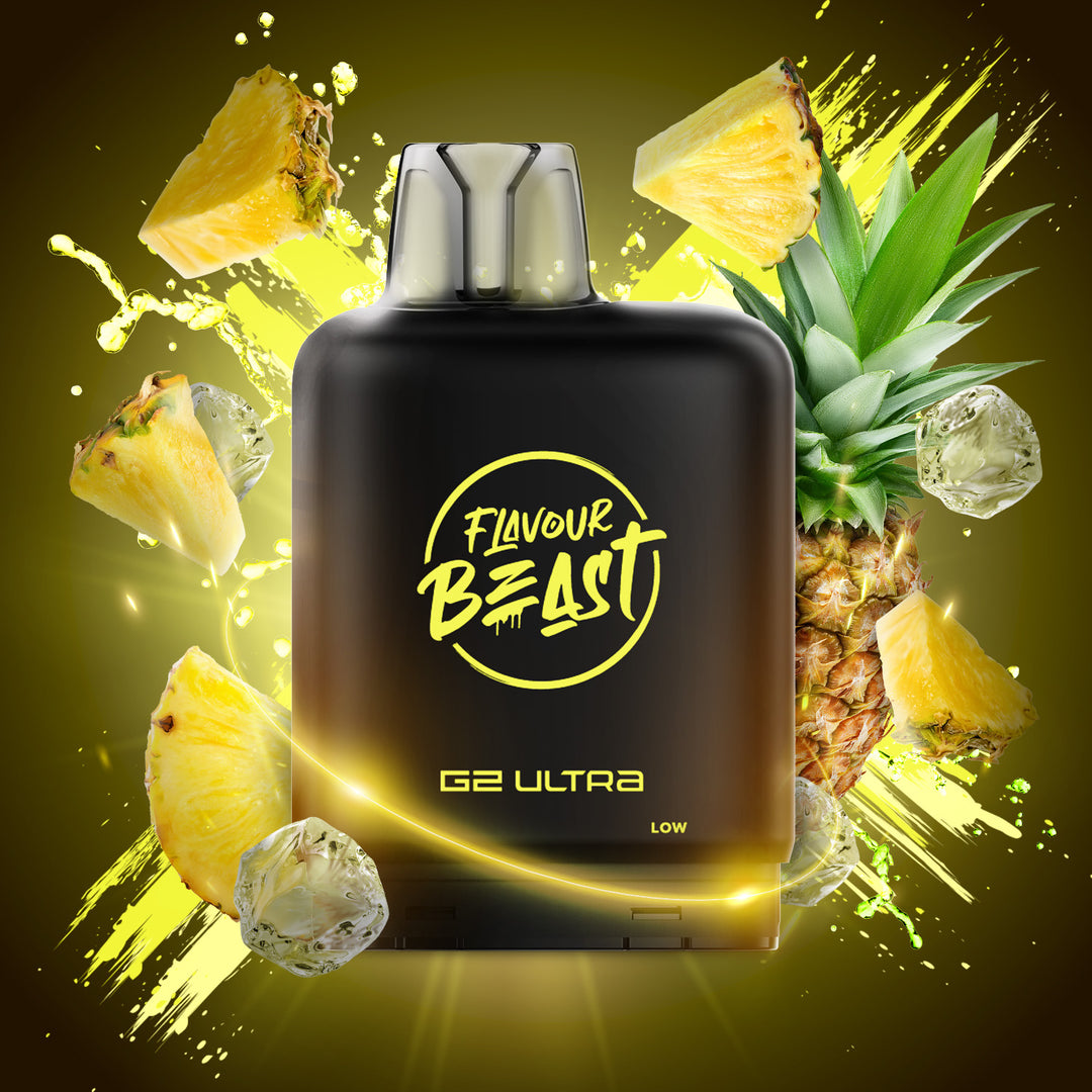 Super S. Pineapple Iced  - Flavour Beast Level X G2 Ultra 20mL Pod [Ontario Stamp]