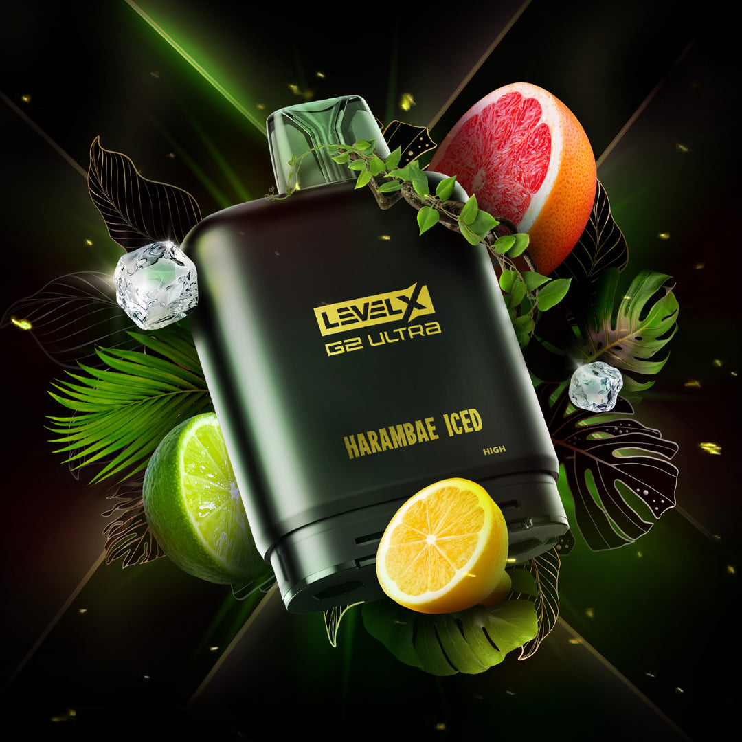 Harambae Iced - Twelve Monkeys Level X G2 Ultra 20mL Pod [Ontario Stamp]