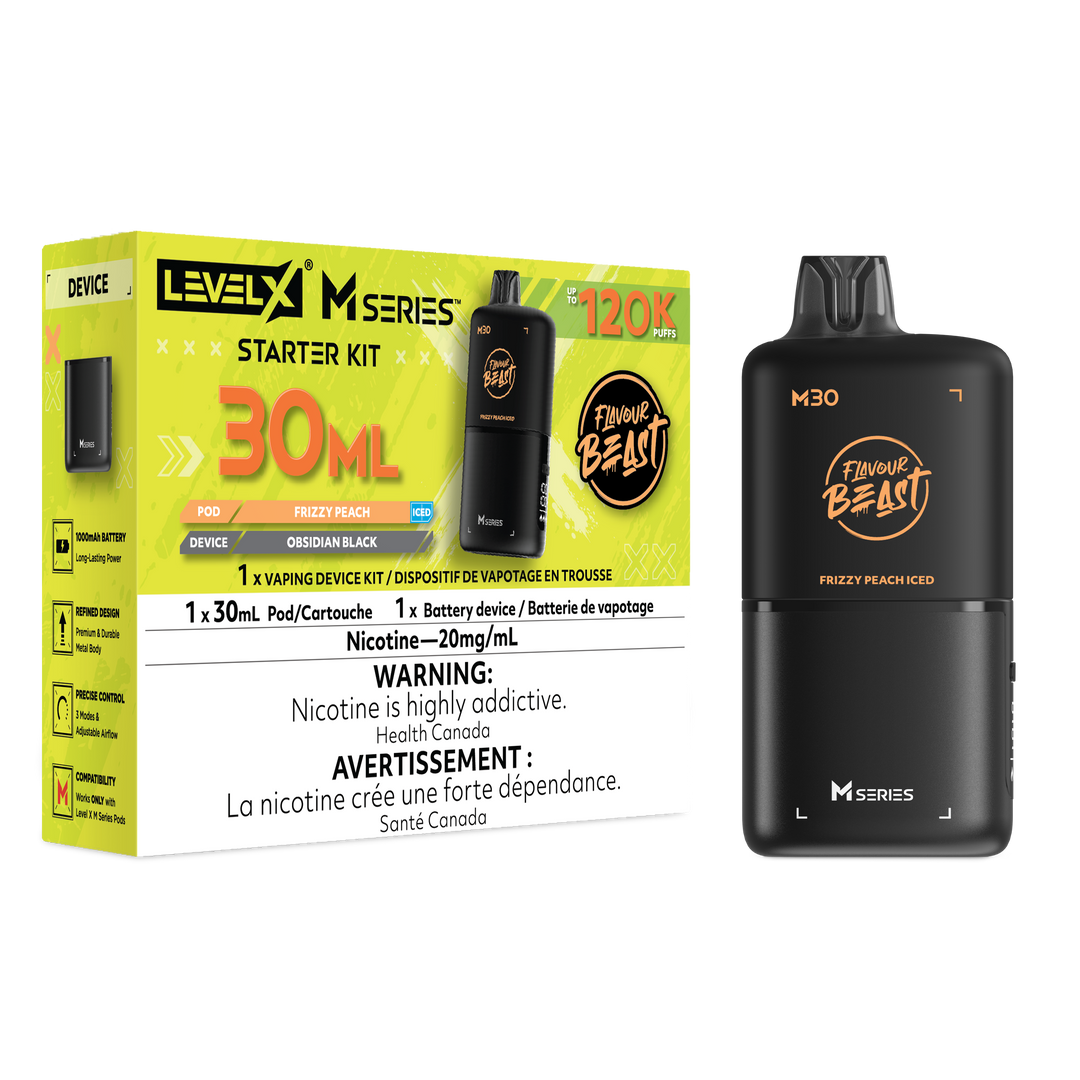 Frizzy Peach - Flavour Beast Level X M Series Starter Kit 30mL [Ontario Stamp]