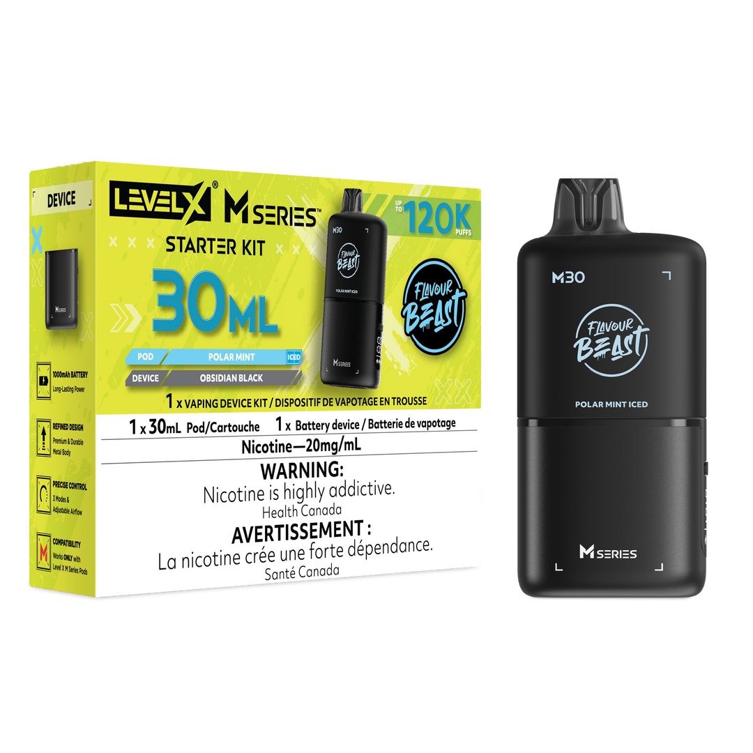 Polar Mint - Flavour Beast Level X M Series Starter Kit 30mL [Ontario Stamp]