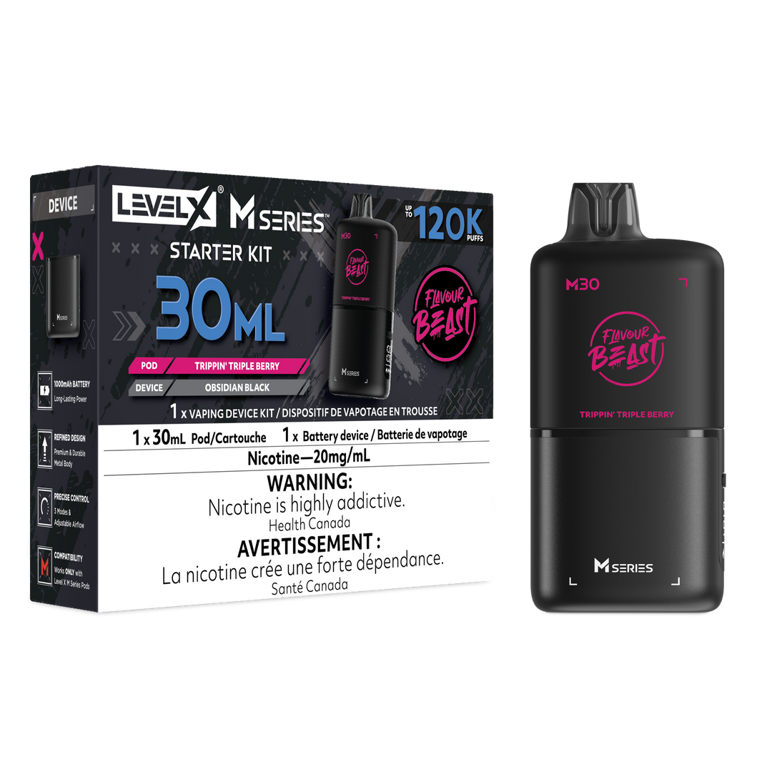 Trippin' Triple Berry - Flavour Beast Level X M Series Starter Kit 30mL [Ontario Stamp]