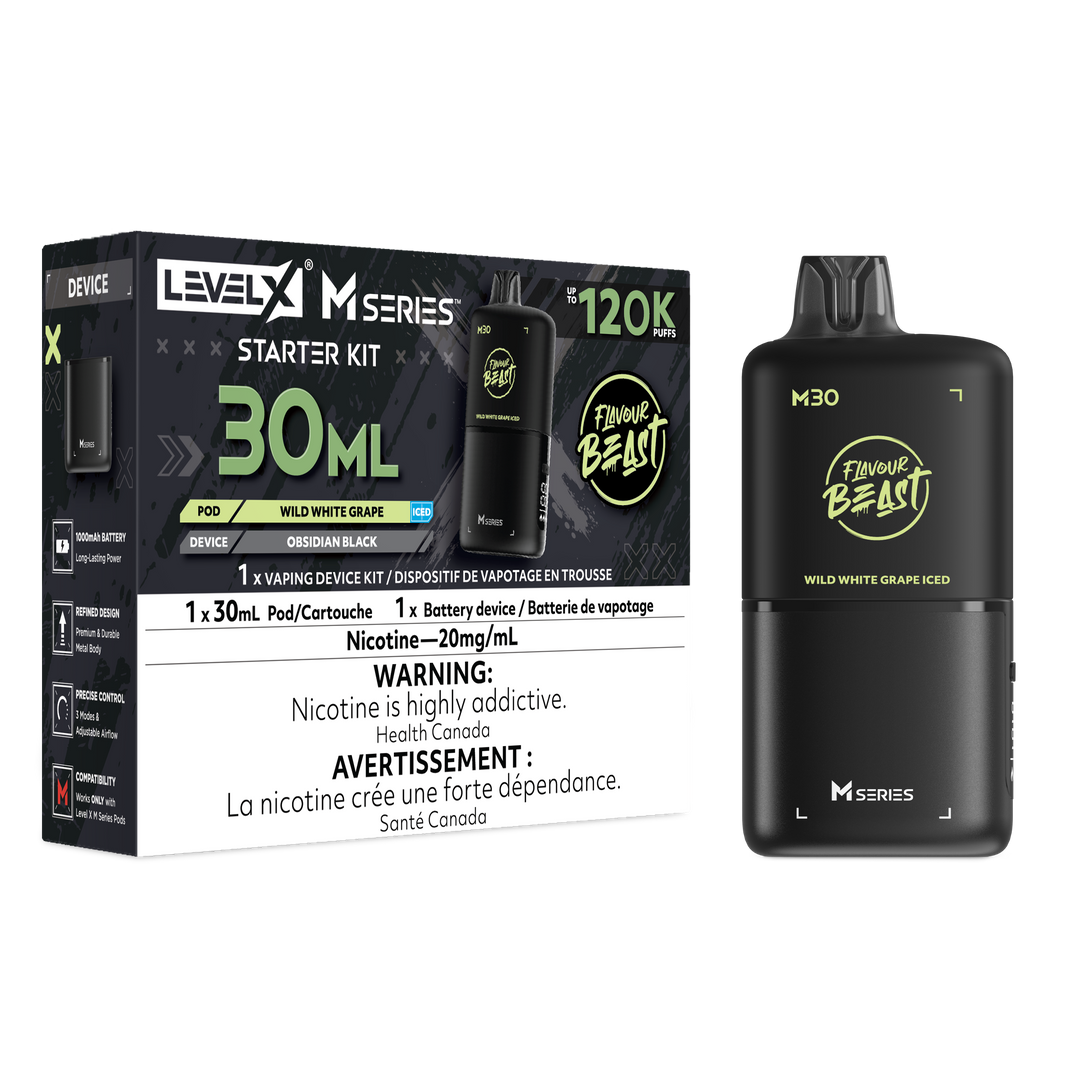 Wild White Grape - Flavour Beast Level X M Series Starter Kit 30mL [Ontario Stamp]